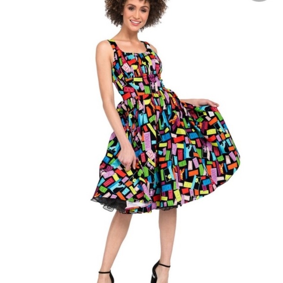 Monsters Inc Disney Parks Cotton Dress Retired Multicolor print - Picture 1 of 13
